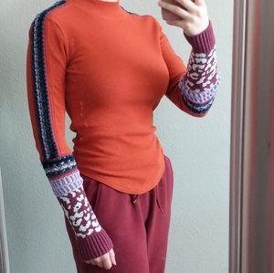 Free People Mock Neck Sweater